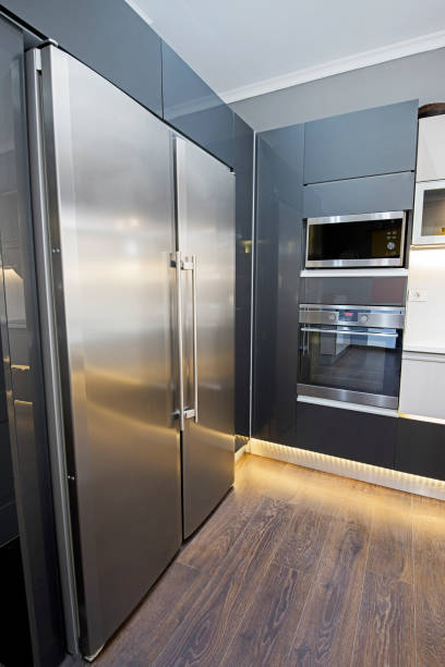 istock Modern kitchen design in a luxury apartment 1154975620