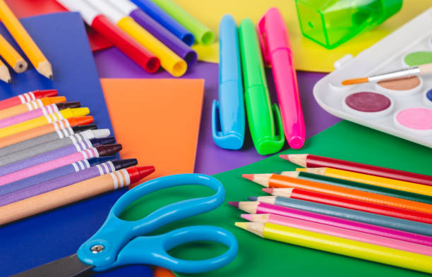 istock Colorful School Supplies 1154977172