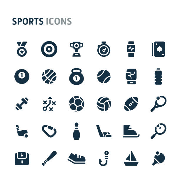 ilustraciones, imágenes clip art, dibujos animados e iconos de stock de conjunto de iconos de vector deportivo. fillio black icon series. - bridge juego de cartas