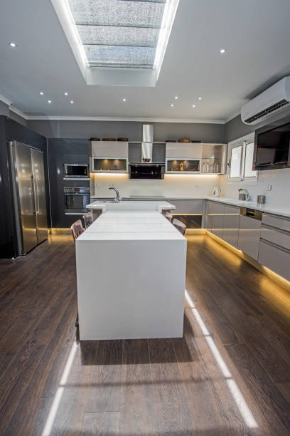 istock Modern kitchen design in a luxury apartment 1154984070