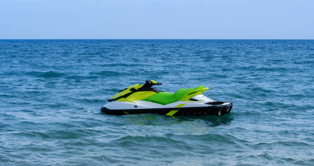 istock Jet ski on the Mediterranean Sea on the beach 1154990494