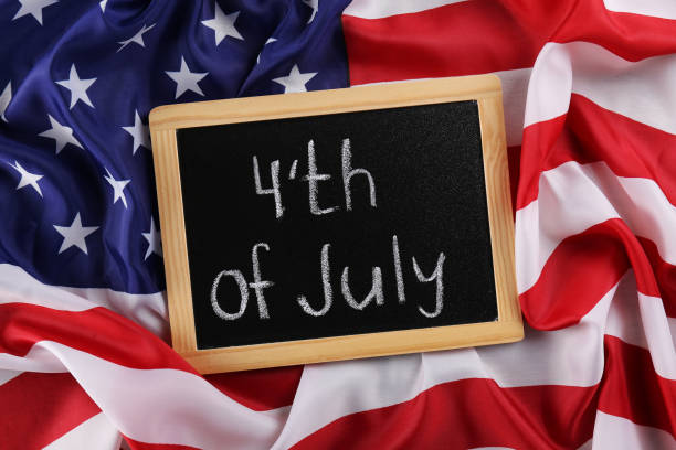 istock Federal holidays background with the USA national flag. 1154990967