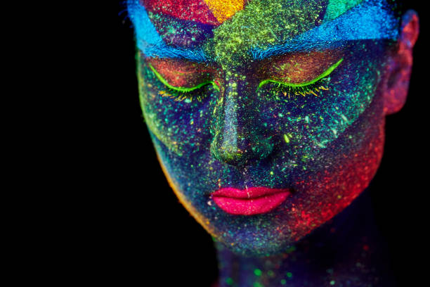 istock Close up UV abstract portrait 1154995191