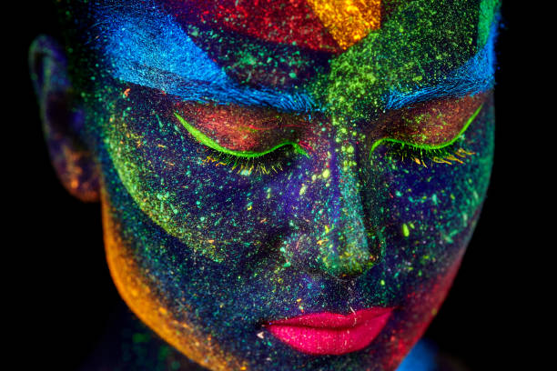 istock Close up UV abstract portrait 1154995229