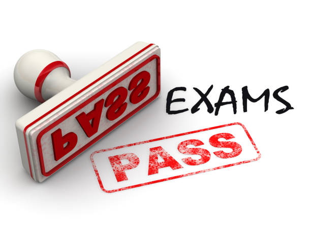 istock Exams passed. Seal and imprint 1155001173