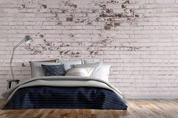 istock Retro styled bedroom with decoration 1155001823