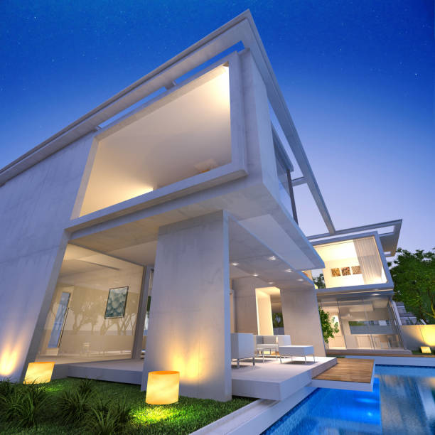 istock View of modern house 1155001931