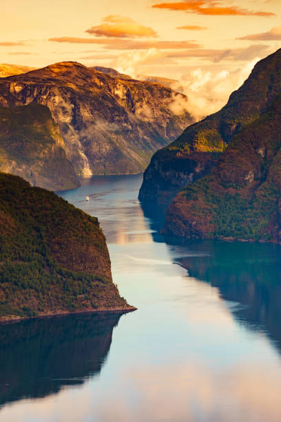 istock Fjord landscape Aurlandsfjord in Norway 1155005084