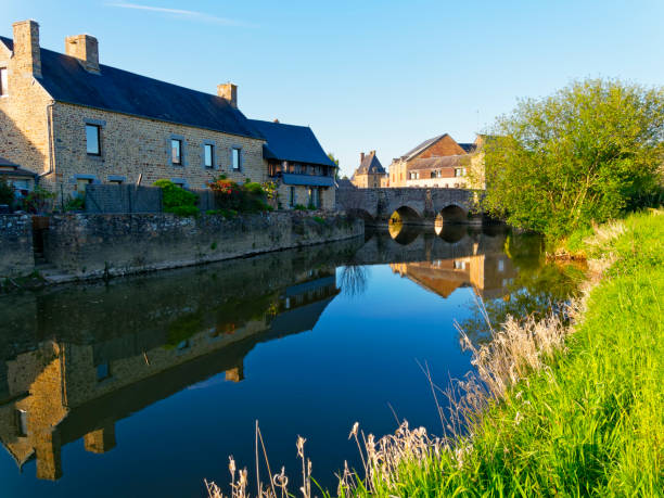istock Insects fly above the River Selune in the late evening sun 1155005335