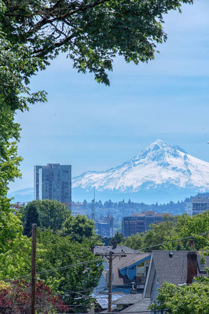 istock Portland Oregon and Mt. Hood 1155007480