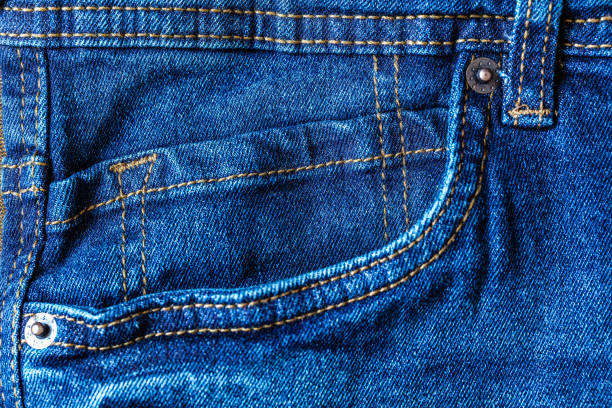 istock Front pocket of blue jeans 1155013291