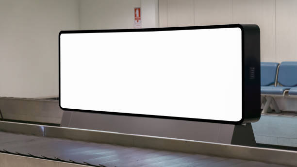 istock Blank billboard posters At airport,Empty advertising billboard at aerodrome 1155019378