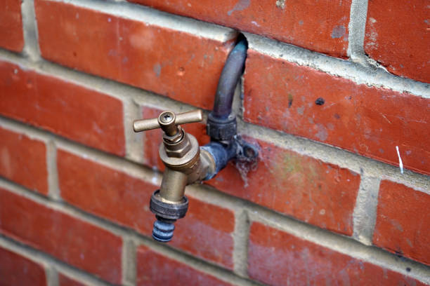 External water tap outside of a house