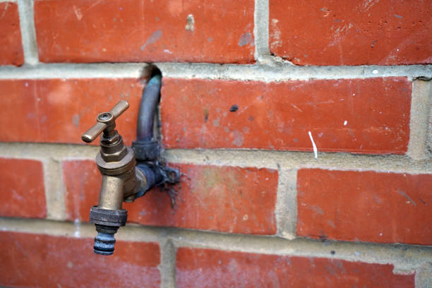 External water tap outside of a house