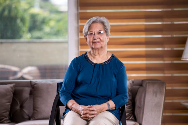 istock Senior woman relaxing at home 1155024838