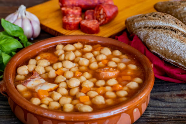 istock Chickpea dish and ingredients in composition 1155034891