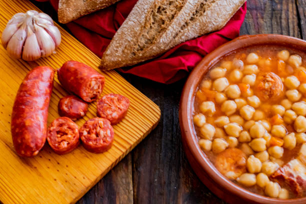 istock Chickpea dish and ingredients in composition 1155034895
