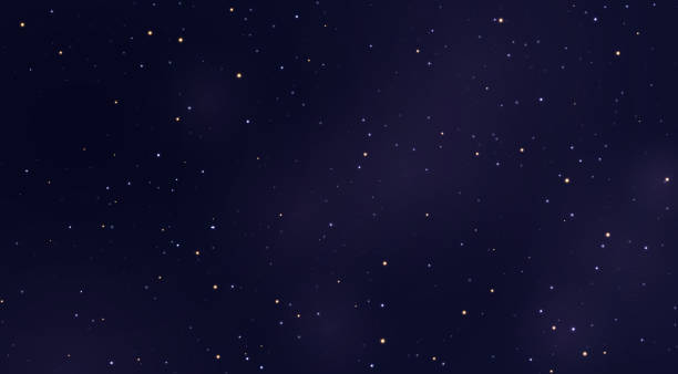 фон космических звезд. вектор светлого ночного неба - звезда stock illustrations