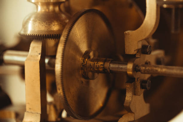 istock Clockwork Background. Close-up Of Old Clock Watch Mechanism 1155040472