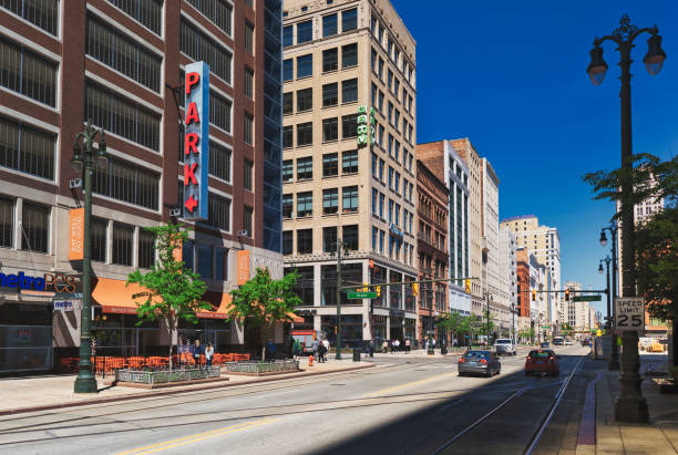 istock Woodward ave in Detroit, MI 1155041938