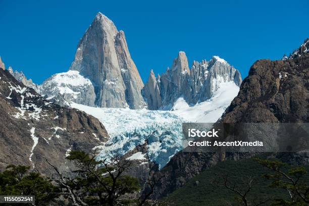 Cerro Torre At Los Glaciares National Park Stock Photo - Download Image Now - Argentina, Beauty In Nature, Blue