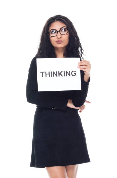 istock Attractive latino busineswoman thinking 1155054072