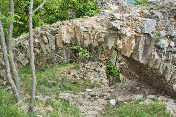 istock collapsed entry to an castle ruin 1155054100