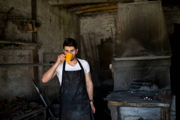 istock Portrait Of Young Blacksmith 1155058539