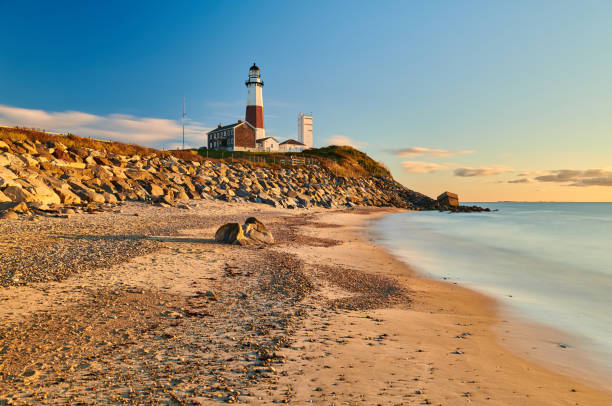 istock Montauk Lighthouse and beach 1155058960