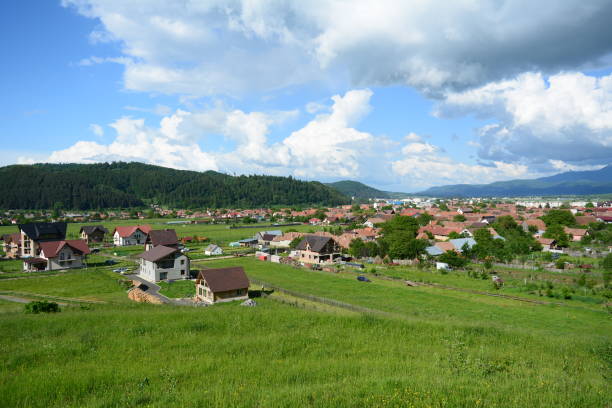 Zarnesti The town called Zarnesti in Brasov county, Romania zarnesti stock pictures, royalty-free photos & images