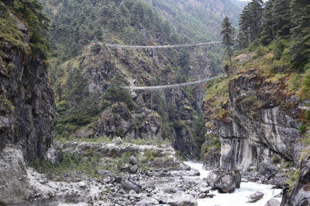 istock Hillary bridge at Khumbu Region in Nepal 1155062925