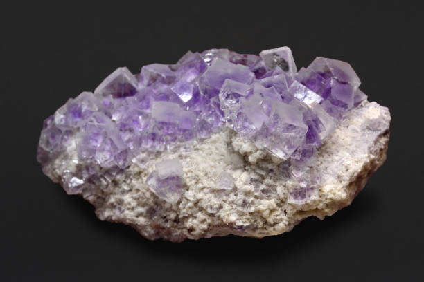 istock Purple fluorite crystals from China. 1155067494