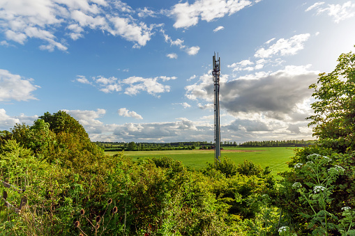 5G Network Tower on sugar cane farm in rural Australia