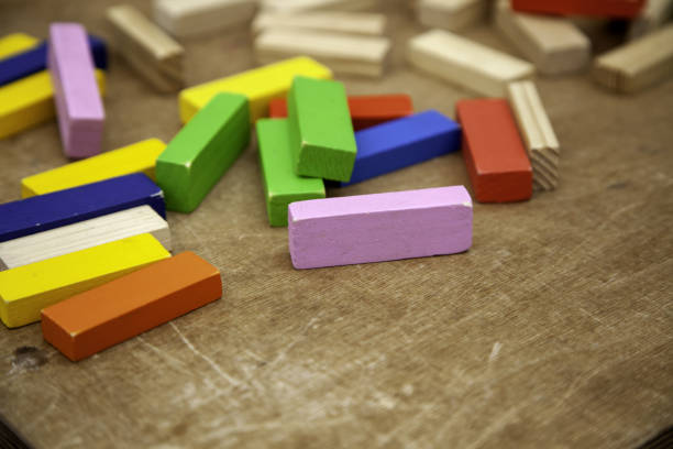istock Wooden pieces puzzle 1155072399