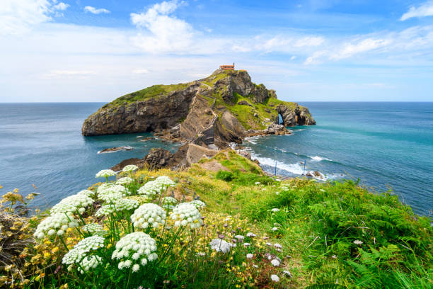 panoramic view of gaztelugatxe island