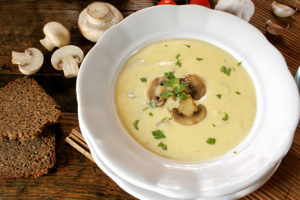 istock Creamy Mushroom Soup 1155076133