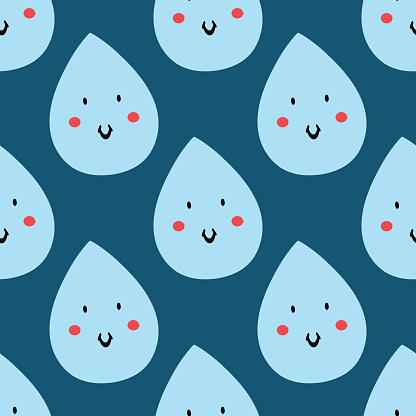 Free download of water droplet drop liquid rain raindrop blue face cartoon  vector graphics and illustrations