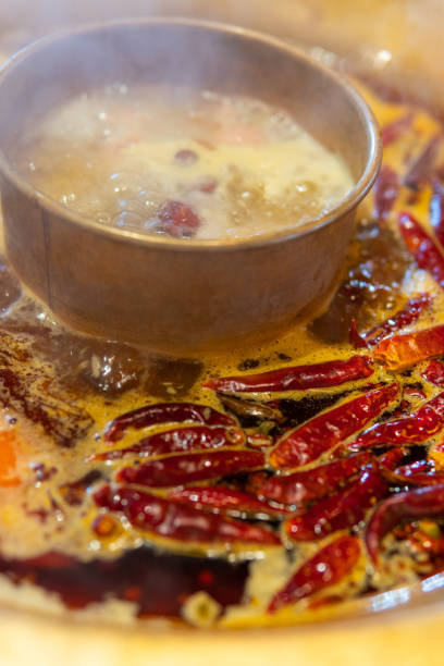 istock The Chinese style copper hot pot 1155081505