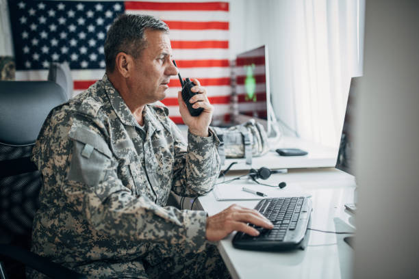 istock American soldier in headquarter control center 1155083764