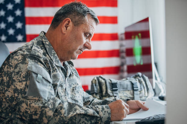 istock American soldier in headquarter control center 1155083902