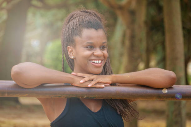 istock Brazilian black woman making exercise outside 1155086955