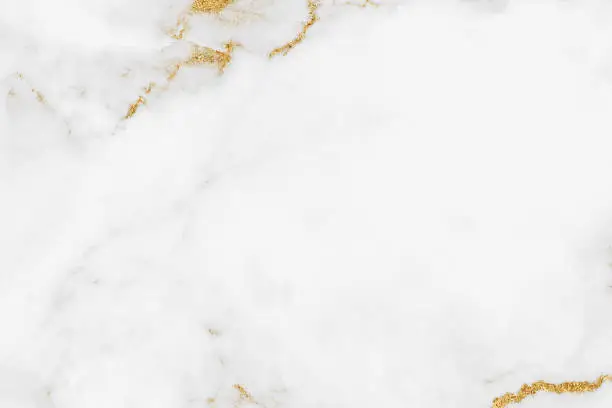 White gold marble texture pattern background with high resolution design for cover book or brochure, poster, wallpaper background or realistic business.