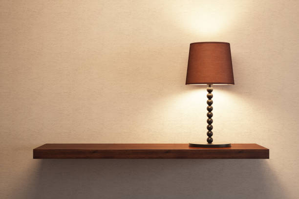 istock turn on table lamp on the shelf 1155092780