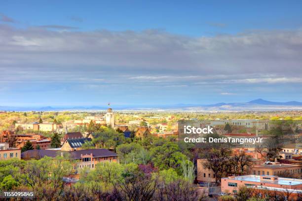 Santa Fe New Mexico Stock Photo - Download Image Now - New Mexico, Cityscape, Downtown District