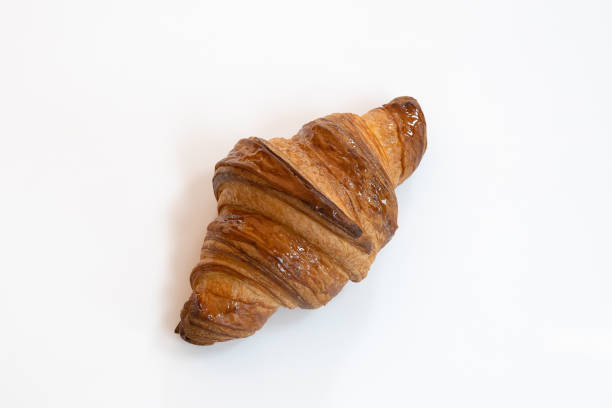 istock croissant, bread, meal, dessert. Topview. 1155105624
