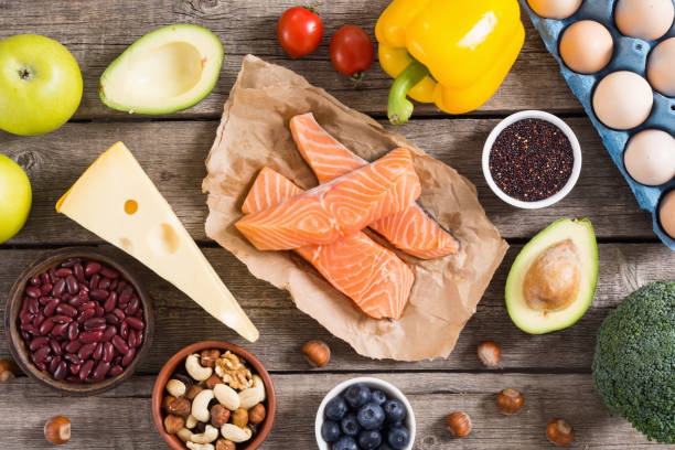 istock Keto diet . Healthy background . 1155110212