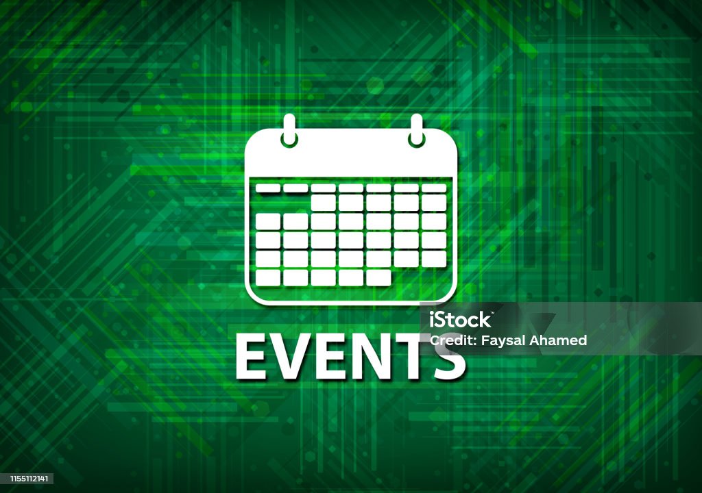 Events Green Color Events Green Background Stock Illustration - Download Image Now ...