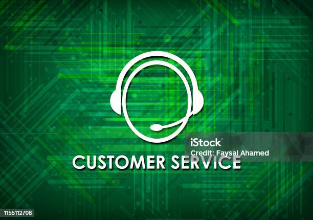 Service 1.background Customer Service Green Background Stock Illustration - Download Image ...