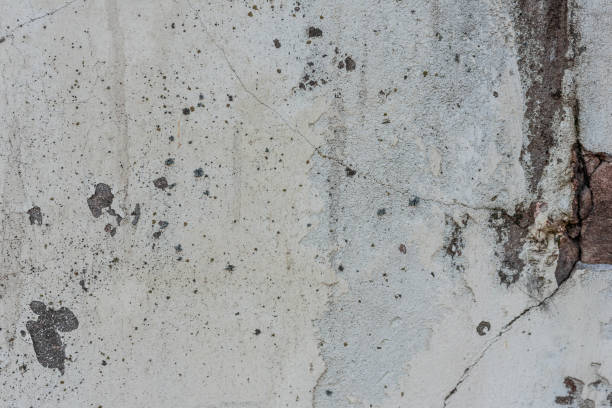 istock Wall fragment with scratches and cracks 1155126298