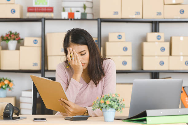 istock Asian business lady at office 1155127360